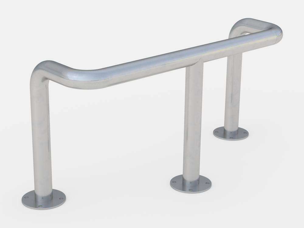 Odbojnica typ U trójnożna – render